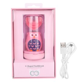 UShape Electric Toothbrush Teeth Whitening Oral Care Automatic Massage Toothbrush for Children(Pink )