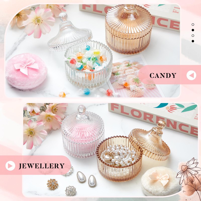 Tioncy 4 Pcs Large Body Powder Puff and Container Extra