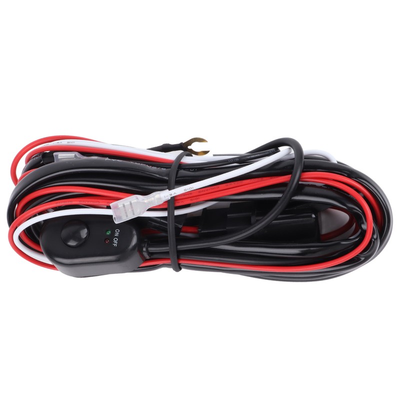 LED Light Bar Wiring Harness Car Work Light Remote On