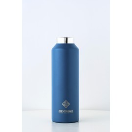 REVOMAX Carbonated Vacuum Insulated Bottle, No Cap, 20 oz (592 ml), 18 Hours, Cold for 36 Hours (Yale Blue)