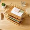 JIARI 4 Pack Desk Organizer Stackable Letter Tray Paper Organizer,