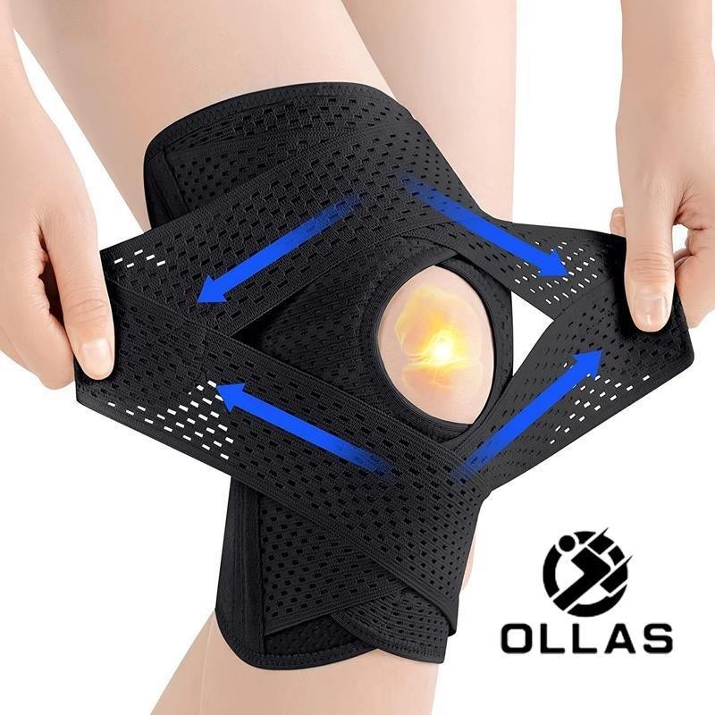 OLLAS 1pc Plus Size Knee Compression WrapBrace (Order A Size