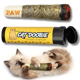 Nestpark Cat Doobie Catnip Cat Toy - Crinkle Kitten Kicker with Extra Strong Catnip - Funny Interactive Cat Toy Indoor Cat Gifts