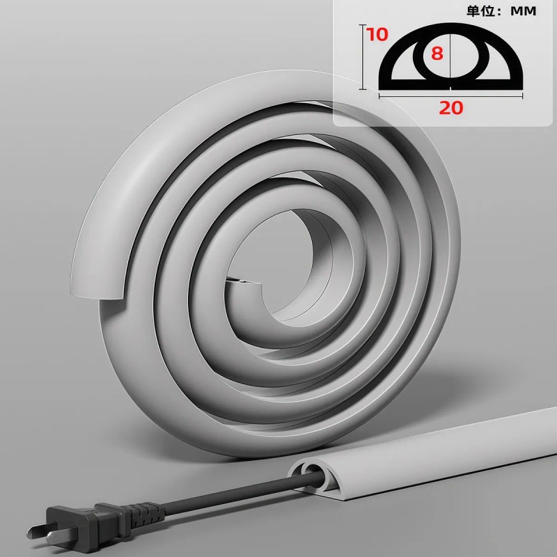 Organizador Y Protector De Cables Para Pisosd-line Con 5m