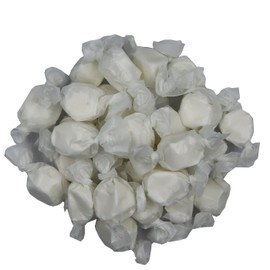Gourmet Soft and chewy Salt Water Taffy Candies - Individually Wrapped - Bulk bags (Marshmallow, 1 Pound (Pack of 1))