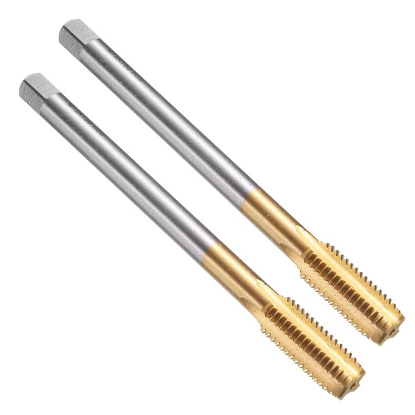 sourcing map 2pcs Straight Flute Thread Tap, M12 x 1.75