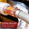 Sourcing Map Stainless Steel Worm Gear Hose Clamp, Adjustable 2/5"-