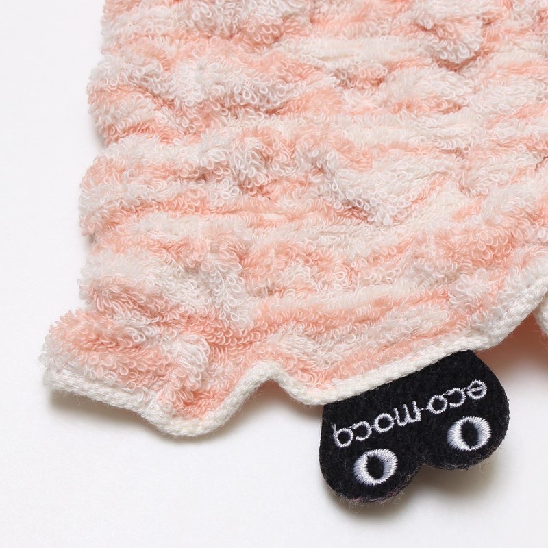 ecomoco Mokomo Core Animal Face Towel, 1. Zebra-pink MOAFT-01