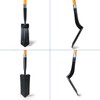 VNIMTI Trench Shovel for Digging, 4-Inch Trenching Shovel with Fiberglass