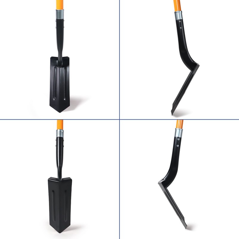 VNIMTI Trench Shovel for Digging, 4-Inch Trenching Shovel with Fiberglass