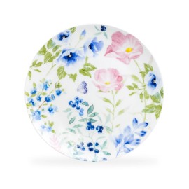 Grace Teaware Indigo Garden Grace 10.5" Bone China Dinner Plate