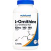 Nutricost L-Ornithine 500mg, 180 Capsules - Non-GMO and Gluten Free