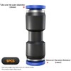 NANLACH Push to Connect Fitting, 14mm Tube OD Pneumatic Quick