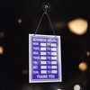 Business Hours Sign Blue High Contrast Hanging Opening Closing Times