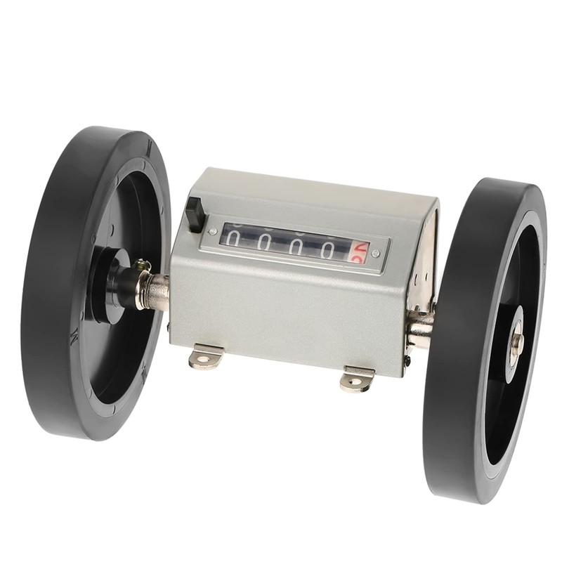 Meter Counter, Rolling Wheel 5 Digits 0-9999.9 Length Counter Max