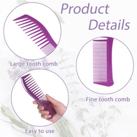 Detangling Hair Comb for Women, All-Purpose Hair Grooming Comb, 2 Pack