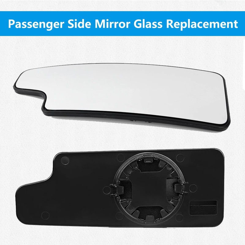 Passenger Lower Side Mirror Glass Compatible with 2020-2025 Chevy Silverado
