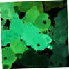Mipcase 12Pcs Glow Dark Miniature Dog Statues Cute Puppy Ornaments