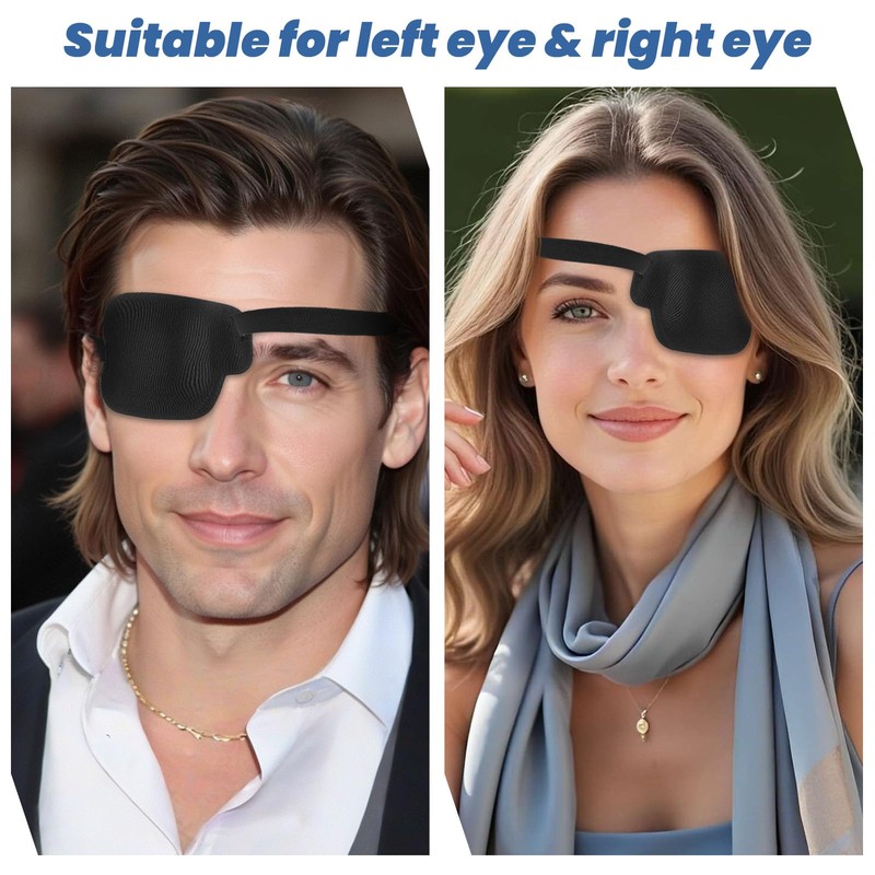 Larrel Pack of 2 3D Eye Patch, 9.7 x 7.9