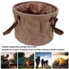 Collapsible Bucket Wear Resistant Space Saving Portable Folding Bucket for