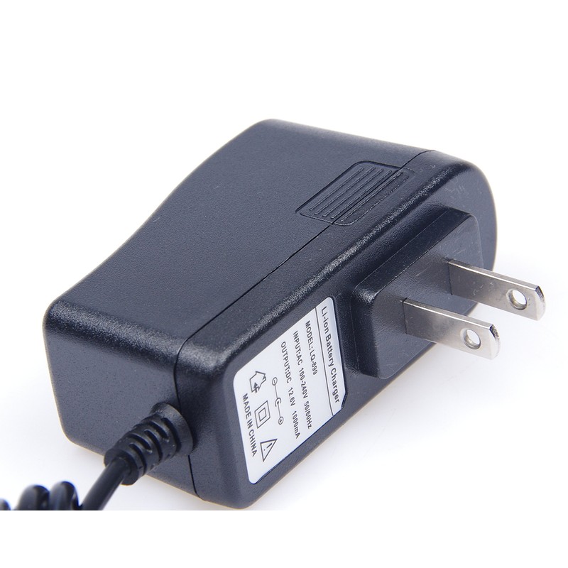 KNACRO Universal 12.6V 1A Power Supply Adapter 100V-240V AC to