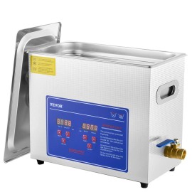6L Commercial Ultrasonic Cleaner 40kHz Digital Timer Heater Stainless Steel For Watches Industrial PartsDefault: Default