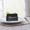 10 Pack Black Reserved Table Signs for Wedding - Gold