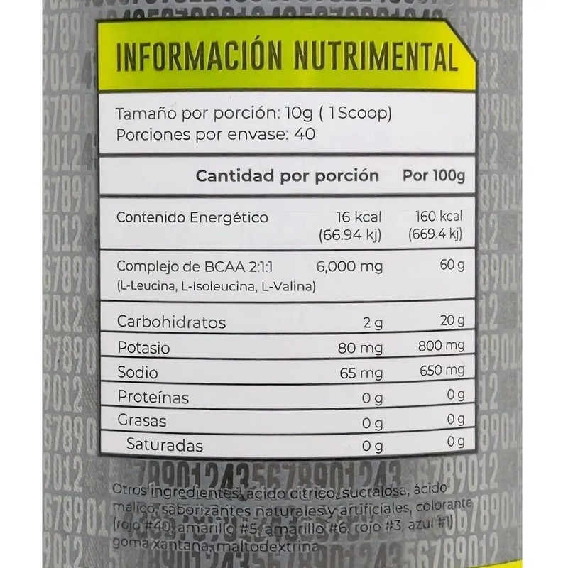 Bcaas 211 Piña Mango 400 Grs 43 Supplements Piñamango