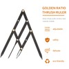 WOONEKY Stainless Steel Eyebrow Ruler Golden Ratio Tool Eyebrow Measurer