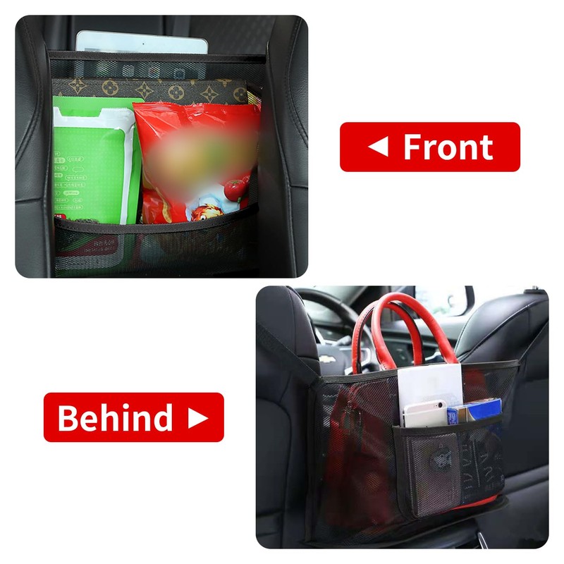 Dsoar Car Net Pocket Handbag Holder Between Seats Universal Seat