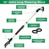 RESTMO 36” Long Watering Wand, Metal Garden Hose Wand with