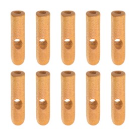 sourcing map Umbrella Connection Head Beads 3.2 mm Hole Diameter 26 mm Length PVA Fibre Umbrella Components for Folding Umbrella Cover Parts Wood Pack of 10