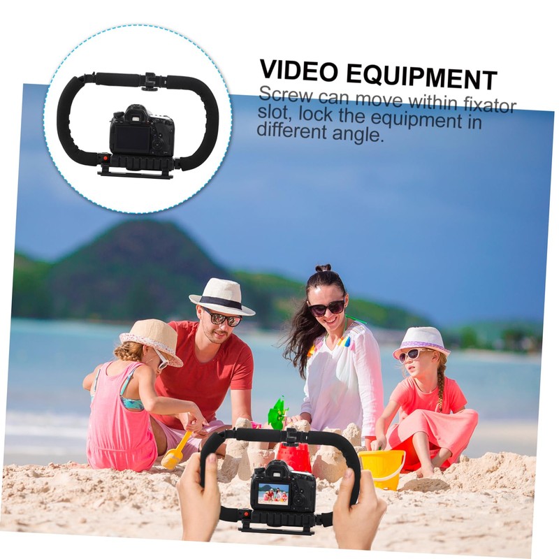 KOMBIUDA Rig Handheld Camera Stabilizer with Non Slip Base Screw
