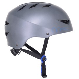 Razor V-12 Adult Multi Sport Helmet with Micro Adjustment, Satin Gray, One Size