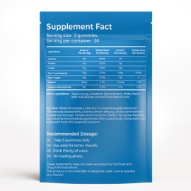 Creatine Monohydrate Gummies for Men & Women | 5000mg of Creatine Gummies per Serving | Sugar, Gluten Free & Halal | Pack of 90 for Pre Workout & Muscle Recovery | Blueberry Flavor