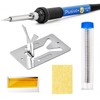 Soldering Iron Kit, 60W Soldering Iron Adjustable Temperature 5-in-1, Solder