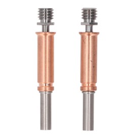 2 Pieces Bimetal Heatbreak 3D Printer Accessories Ti Alloy Red Copper Bimetal Insulation Hose for Cobra 3 for Cobra 3 Model