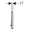 Geberit - Geberit Sigma01 Push Button, for Dual Discharge: Glossy