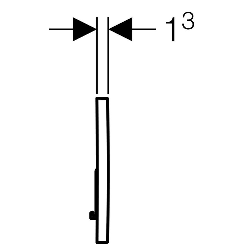 Geberit - Geberit Sigma01 Push Button, for Dual Discharge: Glossy