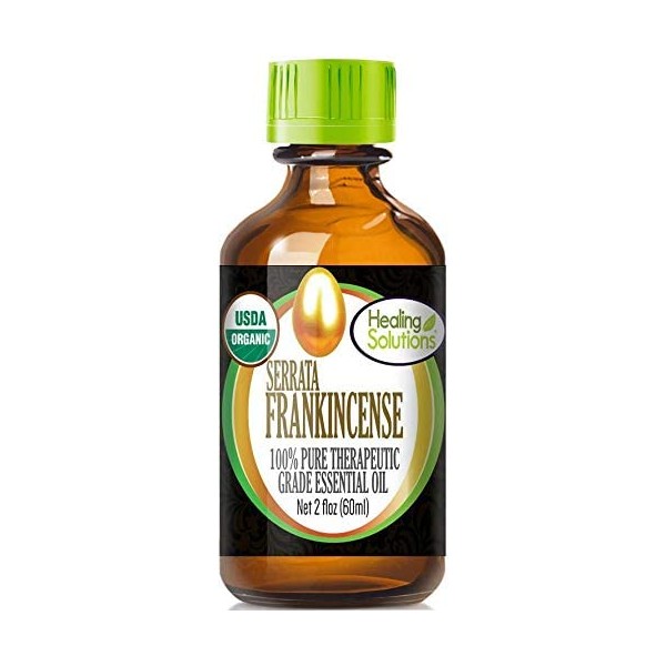 Organic Frankincense Essential Oil (100% Pure - USDA Certified Organic) Best Therapeutic Grade Essential Oil - 60ml