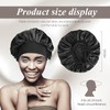 Hroevc 2PCS Silk Bonnet Satin Bonnet, Silk Hair Wrap for