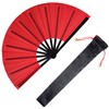 Nydotd 1 Packs Large Rave Fan Handheld Folding Fans Nylon