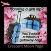 Crescent Moon Rolling Spa Weekender (Blue/Chocolate)