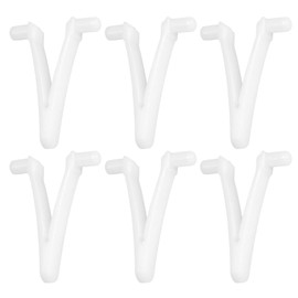 Ausla 6PCS Pool Skimmer V Clips, Schmetterlingsclip für Pool Spa Bürste, Laubharke, Laubkescher, Vakuumsauger