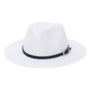 Straw Sun Hats for Women Men Panama Fedora Summer Hat