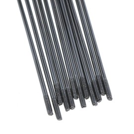 Meuey Lyot 160 mm /6.3 inches Stainless Steel Spokes Bike Spokes Bicycle Spokes 14G Spoke Black Mountain/Road Bikes with 14mm Nipples 12PCS