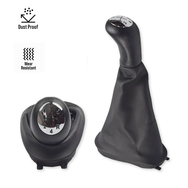 1neiSmartech 5 Speed Knob and Gear Stick Gaiter Set Compatible