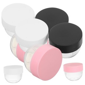 Vaguelly 1set Empty Refillable Cream Jars Travel Lotion Dispenser Cosmetic Sample Containers for Face Cream Makeup Remover and Lotion Storage Lightweight and Durable Design 8pcs