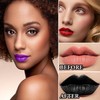 WENJLYJ 4 Colors Dark Black White Purple Red Matte Liquid