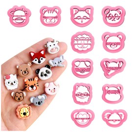 Keoker Animal Clay Cutters for Polymer Clay Jewelry, 12 Shapes Earring Cutters for Polymer Clay Making